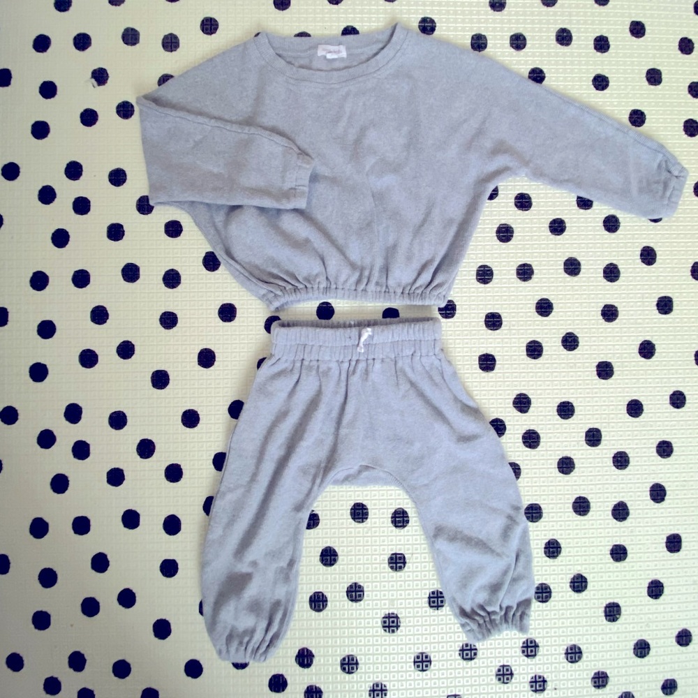 2 Piece Ribbed Pullover + Jogger Set (Baby/Toddler)